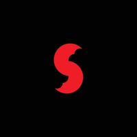 S letter tech logo design vector