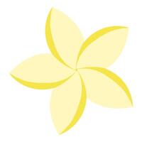 Bright golden flower, yellow floral illustration for cards, designs, invitations, logos. Flower icon. vector