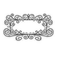 Frame of flowers .Flower pattern . vector