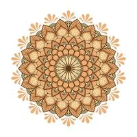 Mandala pattern.Ornament of flowers in color . vector
