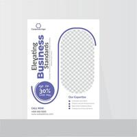 Modern corporate flyer design template vector