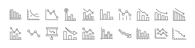Progress Bar and Growth Diagram Icon Set for UI, Placards, Books, Apps. Editable Stroke. Perfect for Web Sites, Books, Cards, Apps vector