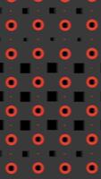 Red and Black Geometric Shapes in Motion. Minimalistic Animation Background video