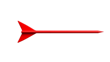Dart weapon, dart flight, dart game, red arrow, sharp, cut out transparent png
