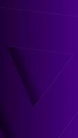 Dynamic purple minimalist abstract background with repeating extruded triangle shapes. video