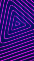 Abstract background with a neon pink and blue geometric pattern of concentric triangles radiating outwards. Full HD and looping modern stylish vertical animation. video