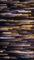 Glowing gold and blue line and star particles background. This luxury shiny glamorous awards ceremony vertical motion background animation is full HD and a seamless loop. video