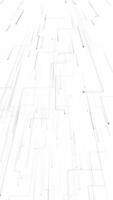 Minimalist grayscale circuit board styled background with fast moving particle nodes and digital data stream. Clean modern vertical technology animation. video