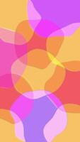 Bright vibrant colorful abstract background with shiny morphing blob shapes. Vertical animation. video