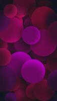 Gently moving colorful shaded spheres vertical abstract background. This vibrant geometric shapes animation is full HD and a seamless loop. video