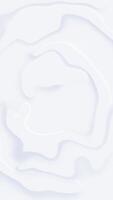 Clean white minimalist abstract background with morphing organic blob shapes and fluid motion. Vertical animation. video