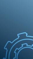 Spinning gear wheels on a blueprint style grid. Minimalist technical design perfect for engineering, manufacturing and technology projects. Innovation and efficiency concept. Looping animation. video