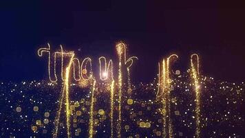 Thank You Animation with Confetti, Gratitude Loop, 2D Celebration, Appreciation Animation, video