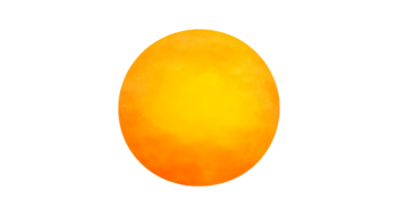 Orange egg shape with warm glow, smooth texture, cut out transparent png