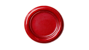 Red wax seal for crafting or official documents png