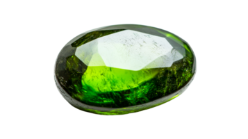 Green gemstone with unique patterns, cut out transparent png