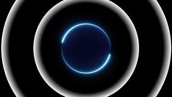 Perfect for tech and themes with radio waves animation Isolated on black background video