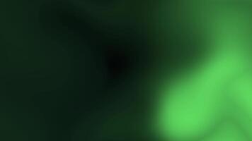 Grainy abstract background with fluorescent green glow gradient wave on black. Grunge texture. Digital noise. Flowing motion. Fluid animation. Blurry neon light green flow. Defocused acid green lights video