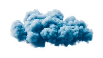 Blue cloudscape detail, abstract sky isolated, weather formation, cut out transparent png