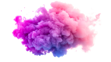 Pink, purple smoke cloud, abstract background design element, cut out transparent png