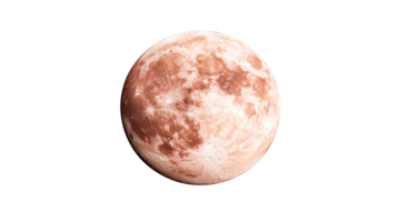 Lunar surface with craters and detailed textures, cut out transparent png