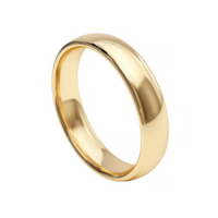 clássico avião ouro Casamento anel com suave terminar, simbolizando Eterno amor e compromisso. isto elegante peça é perfeito para qualquer casal olhando para comemoro seus União png