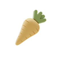 3D Turnip Icon - Fresh Root Vegetable Illustration png