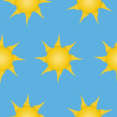 Sun seamless pattern wallpaper background. illustration for banner, textile, wrapping, cover, decor.