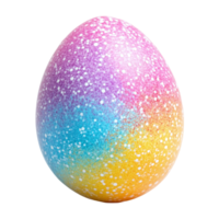 MultiColored Easter Egg with White Dots on Transparent Background png