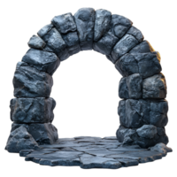 Ancient Stone Archway Mysterious Entrance Gateway Fantasy Realm, png