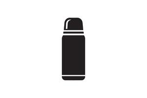 A black and white image of a bottle of water vector