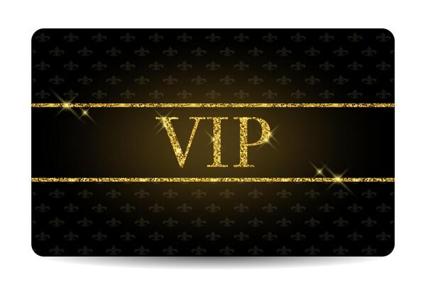Golden card with glitter effect and vintage background