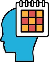 head with a square on it vector