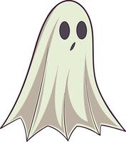 Transparent Watercolor Ghost with Soft Edges vector