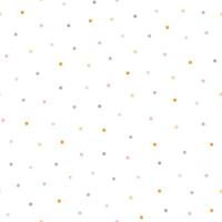 Polka dot pastel colored seamless pattern, decorative boho texture of round circles in random order, simple minimalist repeat ornament for textile, gift paper, nursery decor vector