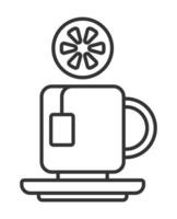 Fire extinguisher icon in outline style. Elements of extinguish fire, shovel, flare bucket vector