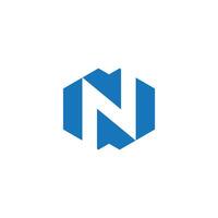 N Letter monogram Logo Design Illustration. N elegant and Professional icon design vector