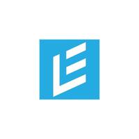 LE Letter monogram Initial Logo Design Template Illustration. LE elegant and Professional icon design vector
