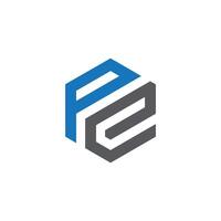 PE Letter monogram Initial Logo Design Template Illustration. PE elegant and Professional icon design vector