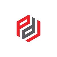 PDL Letter monogram Initial Logo Design Template Illustration. PDL elegant and Professional icon design vector