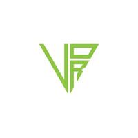 VDR Letter monogram Initial Logo Design Template Illustration. VDR elegant and Professional icon design vector