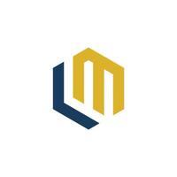 LM Letter monogram Initial Logo Design Template Illustration. LM elegant and Professional icon design vector