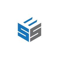 SES Letter monogram Initial Logo Design Template Illustration. SES elegant and Professional icon design vector