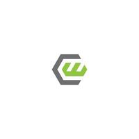 CW Letter monogram Initial Logo Design Template Illustration. CW elegant and Professional icon design vector