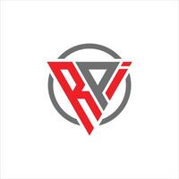 RPI Letter monogram Initial Logo Design Template Illustration. RPI elegant and Professional icon design vector