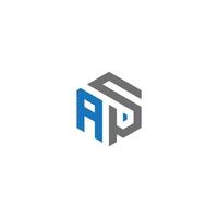 APS Letter monogram Initial Logo Design Template Illustration. APS elegant and Professional icon design vector