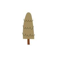 Naive simple tree. Tree abstract illustration vector