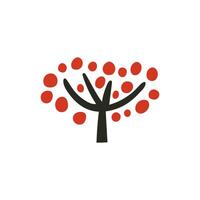 Naive simple tree. Abstract illustration vector