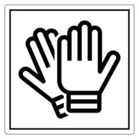 Two Hands in Gloves Icon Representing Safety Precautions and Hygiene Practices vector
