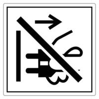 Prohibition Sign for Electrical Safety with Clear Symbol of No Plugging In vector